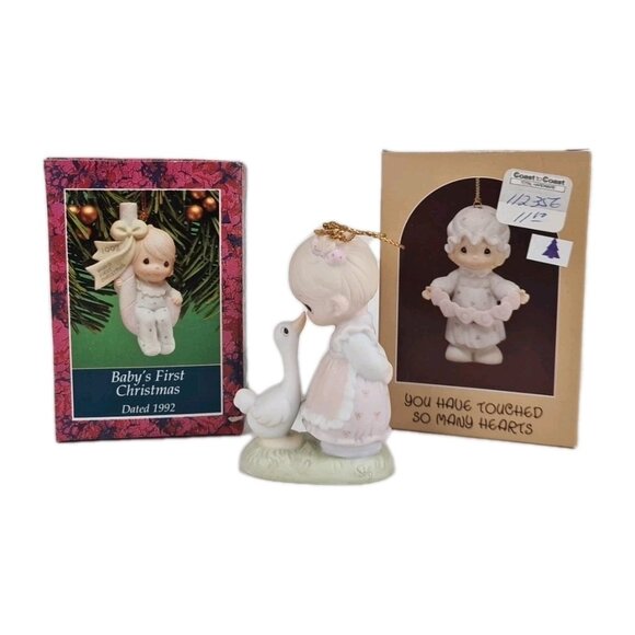 Precious Moments 522910 "Make A Joyful Noise" Figurine  + 2 Ornaments - Picture 1 of 6